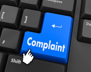 Fototapeta premium Complaint button