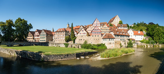 Fototapeta na wymiar Panorama der Stadt Schwäbisch Hall