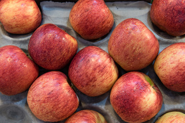 pile of apples at fresh market
