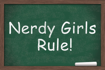 Fototapeta premium Nerdy Girls Rule