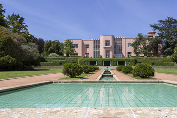 PORTO, PORTUGAL - JULY 05, 2015: Serralves gardens green park