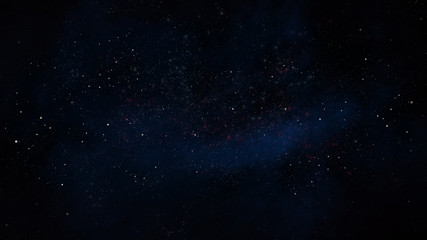 Fototapeta na wymiar Open stars cluster 3d rendering