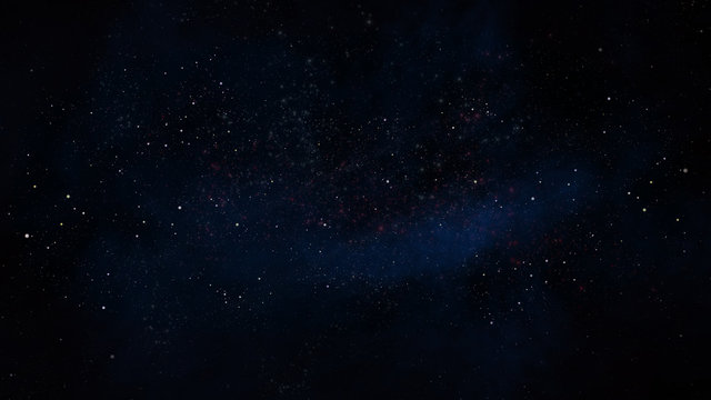 Open stars cluster 3d rendering