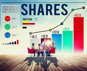 Shares Sharing Shareholder Corporate Concept