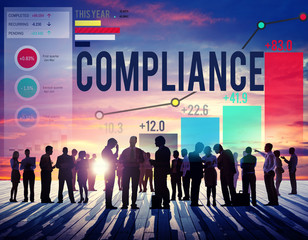 Compliance Procedure Regulations Risk Strategy Concept