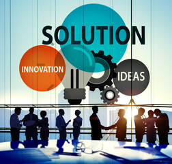 Solution Strategy Ideas Innovation Creativity Concept