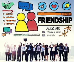 Friendship Group People Social Media Loyalty Concept