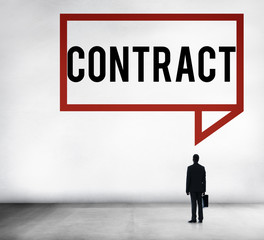 Fototapeta premium Contract Deal Agreement Negotiation Commitment Concept