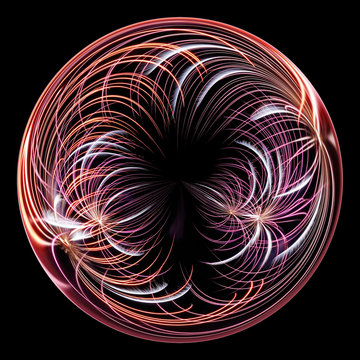 feu d'artifice mis en boule