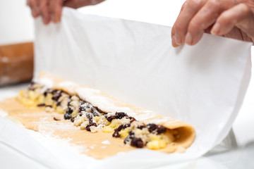 Enrollando strudel