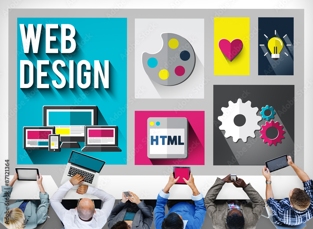 Sticker web design layout homepage idea design software concept - Stickers