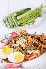 Somtum, Mix papaya salad delicious food in thailand
