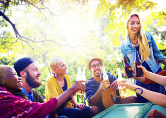 Friend Celebrate Party Picnic Joyful Lifestyle Drinking Concept