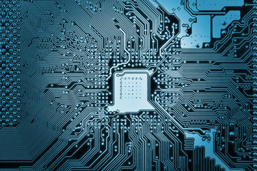 Computer Circuit / Computer electronic circuit motherboard hardware