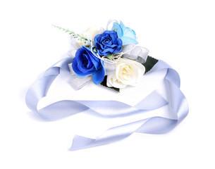 wedding corsages white background © ninoninos