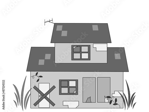 空き家,家,社会問題,家屋,住宅,無人,荒地,建物,倒壊,人口減,相続