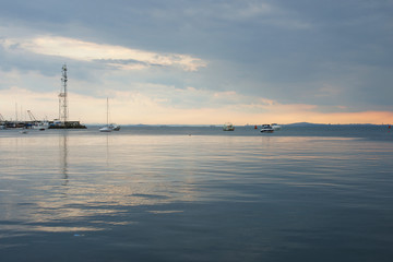 Дождь в море