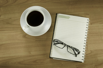 coffee and book