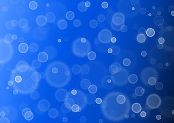 Leuchtende Kreise auf blauem Hintergrund / Orbs / Circles