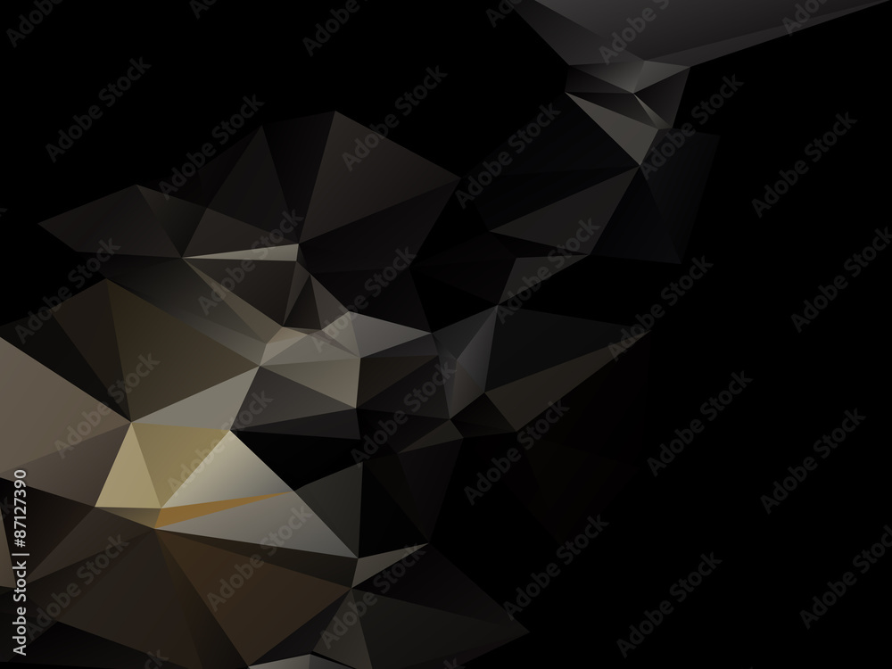 Sticker abstract triangular background light and shade