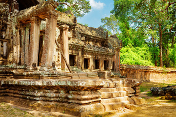 Ruins of Ta Kou Entrance in Angkor Wat. Siem Reap, Cambodia