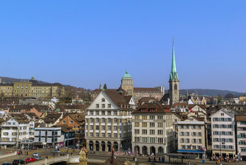Naklejka na ściany i meble view of Zurich, Switzerland