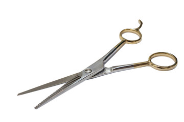 stainless scissor on white Background