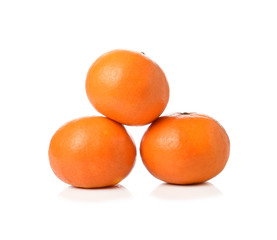  fresh orange on a white background.