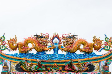 Fototapeta premium Chinese style dragon statue