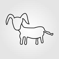 goat isolated on a white background