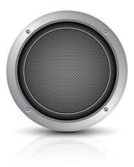 Audio speaker icon, vector