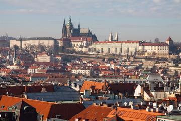 Fototapeta premium summer view of Old Town in Prague, Czech Republic
