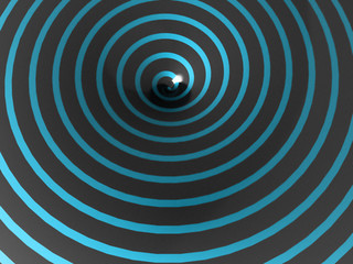 Blue spiral concept