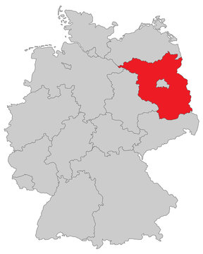 Brandenburg in Deutschland - Vektor