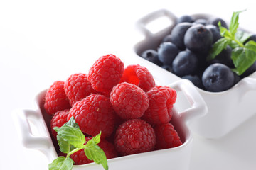 ラズベリーとブルーベリー