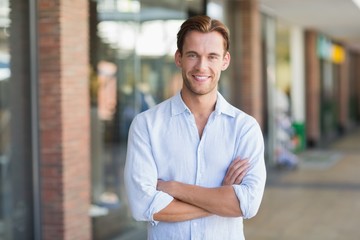 Fototapeta premium Portrait of happy smiling man