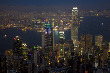 Fototapeta premium 香港の夜景