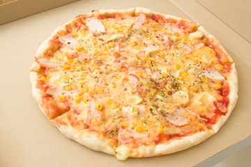 Thin and tasty pizza