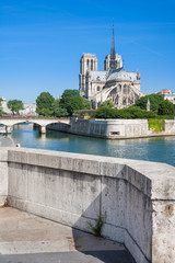 Notre Dame de Paris on the River Seine, Paris, France