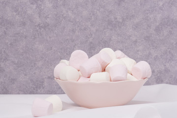 Heap Of Marshmallows In A Bowl