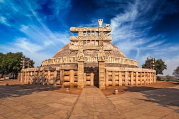 Great Stupa. Sanchi, Madhya Pradesh, India