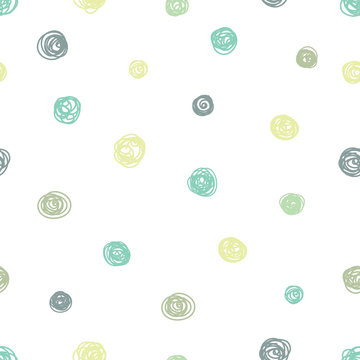 Cute dots. Delicate vector seamless pattern.