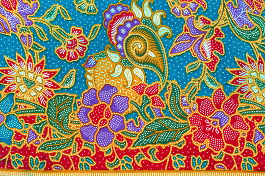 Colorful of pattern texture of general traditional thai style native fabric weave
