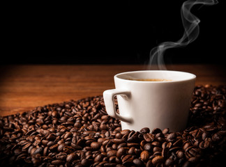 coffee sill life with cup of coffee