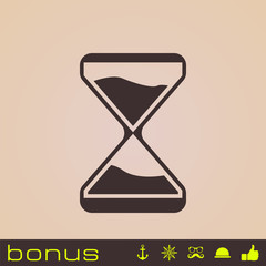 clock glass icon