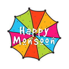 Colorful umbrella for Happy Monsoon.