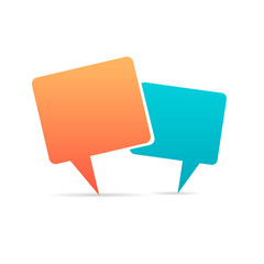 Abstract Creative concept vector empty speech bubbles set. For