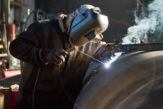 Welder at work