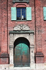 Fototapeta na wymiar Kronhuset under blue sky in Gothenburg Sweden