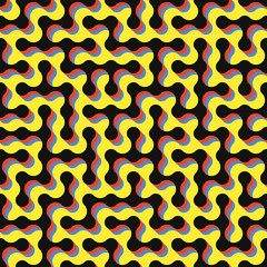 Maze. Seamless pattern. Vector illustration.
